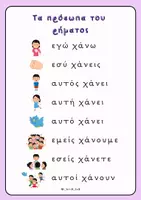 Προεπισκόπηση - Φύλλα εργασίας - Τα πρόσωπα του ρήματος - Σελίδα 3
