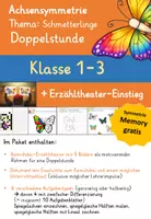 Vorschau - Stundenentwürfe - Achsensymmetrie / Symmetrie / Schmetterlinge / 10 Aufgaben / mit Kamishibai - Deckblatt