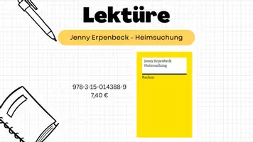 Vorschau - Präsentationen/Tafelbilder - Präsentation Einstiegsstunde zu Jenny Erpenbecks "Heimsuchung" - Seite 1