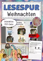Vorschau - Text - Interaktive Lesespurgeschichte Weihnachten - Deckblatt