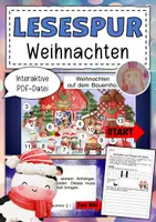 Vorschau - Text - Interaktive Lesespurgeschichte Weihnachten Bauernhof - Deckblatt