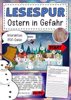 Vorschau - Arbeitsblätter - Interaktive Lesespurgeschichte Ostern - Deckblatt