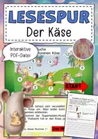 Vorschau - Arbeitsblätter - Interaktive Lesespurgeschichte Tiere - Deckblatt