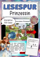 Vorschau - Arbeitsblätter - interaktive Lesespurgeschichte Märchen - Deckblatt