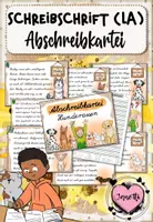 Vorschau - Arbeitsblätter - Schreibschrift (LA): Abschreibkartei Hunde / Hunderassen - Deckblatt