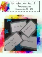 Vorschau - Spiele - Ich habe.... Aminosäuren (flexible Gruppengrößen 12-21) - Deckblatt