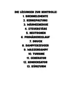 Vorschau - Arbeitsblätter - Lückentext Die Vorgänge im Kernkraftwerk - Seite 1