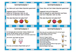 Vorschau - Stationenlernen - 18 Knobelaufgaben zum Thema Sommer - Seite 3