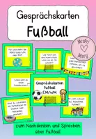 Vorschau - Spiele - Fußball WM 2026 Gesprächskarten Fußball WM & EM – Sprechen fördern im Deutschunterricht (Klasse 3–4) - Deckblatt