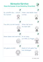 Vorschau - Fördermaterial/Inklusion - Mutmacher Kärtchen - kleine Kraftspender für Selbstvertrauen und Resilienz (Klasse 1-6) - Seite 3