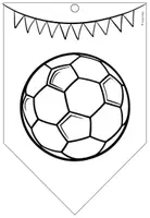 Vorschau - Mal- und Bastelvorlagen - Wimpelkette Fußball WM & EM – Bastelvorlage & Deko für den Unterricht - Seite 3
