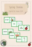 Vorschau - Spiele - Englisch: Spring - Domino - Deckblatt