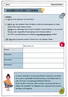 Vorschau - Arbeitsblätter - Einen argumentativen Brief schreiben (Thema: Essensregelung) - Seite 1