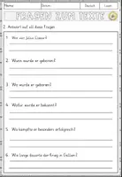 Vorschau - Arbeitsblätter - Julius Caesar und seine Feldzüge - Lesen und Verstehen Arbeitsblätter mit Lesetext, Fragen - Seite 3