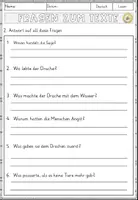 Vorschau - Arbeitsblätter - Der heilige Georg und der Drache (Sage) Lesen und Verstehen Arbeitsblätter mit Lesetext, Fragen - Seite 3