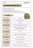 Vorschau - Arbeitsblätter - Tierbeschreibung verfassen - Der Wombat - Seite 1