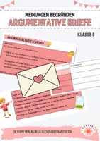 Vorschau - Arbeitsblätter - AB - Einen argumentativen Brief schreiben (Thema Handyregelung) - Deckblatt