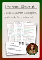 Vorschau - Arbeitsblätter - Lesetheater: Klassenfahrt (3 Texte) - Deckblatt