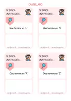 Vista previa - Tarjetas / Manipulativos - Reto de palabras - Juego de Conciencia Linguística - página 3