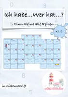 Vorschau - Stationenlernen - Einmaleins alle Reihen Rechenspiel (Ich habe...Wer hat...?) - Deckblatt