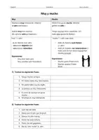 Vorschau - Arbeitsblätter - Muy y mucho – Erklärung und Übungen - Deckblatt