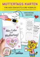 Vorschau - Arbeitsblätter - Muttertags-Karten 💐 💌 Vorlagen zum Basteln und Ausmalen - Deckblatt