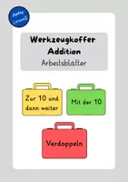 Vorschau - Arbeitsblätter - Werkzeugkoffer Fredo Arbeitsblätter (Addition) - Deckblatt