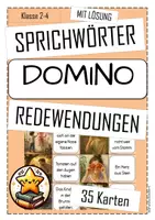 Vorschau - Spiele - Sprichwörter & Redewendungen DOMINO Deutsch - Deckblatt
