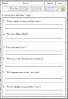 Vorschau - Arbeitsblätter - Robin Hood Lesen und Verstehen Arbeitsblätter mit Lesetext, Fragen - Seite 3