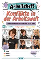 Vorschau - Stundenentwürfe - Konflikte in der Arbeitswelt – Arbeitsheft mit Lösungen & Handreichung für 16–18 Jahre - Deckblatt