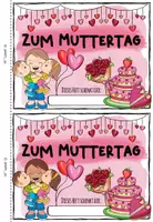 Vorschau - Arbeitsblätter - Muttertag Miniheft | Muttertagsgeschenk | Grundschule Kl. 1-2 - Seite 1