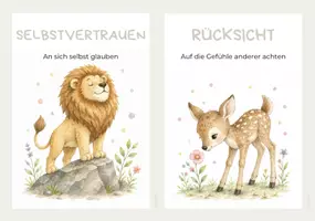 Vorschau - Bildkarten - Stärkenkarten für Kinder - Deckblatt
