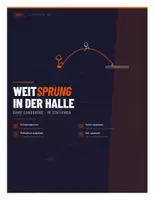 Vorschau - Arbeitsblätter - Weitsprung in der Halle – 15 Stationskarten + Beobachtungsbogen | Sek 1 | ohne Sandgrube - Deckblatt