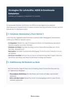 Vorschau - Fördermaterial/Inklusion - Strategien bei ADHS Explosionen im Unterricht - Seite 1