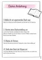 Vorschau - Arbeitsblätter - Buchvorstellung Arbeitsheft (auch für das Homeschooling) - Seite 3