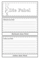 Vorschau - Arbeitsblätter - Fabel-Faltheft zu den wichtigsten Merkmalen - Seite 1