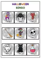 Vorschau - Spiele - Halloween Vocabulary Bingo - Seite 1