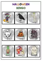 Vorschau - Spiele - Halloween Vocabulary Bingo - Seite 3