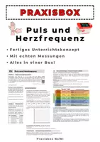 Vorschau - Arbeitsblätter - Puls messen und Herzfequenz – Praxisbox Biologie - Deckblatt