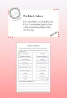Vorschau - Arbeitsblätter - Fabel - Lehren - Sprichwörter zusammenfügen - Deckblatt