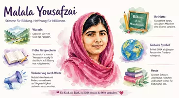 Vorschau - Arbeitsblätter - Lernposter + Arbeitsblatt "Malala Yousafzai" + Onlineübung & MP3 + Mindmap + Infografik - Seite 2