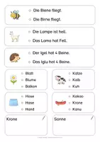 Vorschau - Arbeitsblätter - Leichtes Lesen - einfache Sätze lesen & verstehen (Level 3) - Seite 2