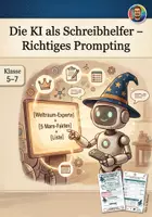 Vorschau - Stundenentwürfe - KI im Unterricht: Richtiges Prompting für die Sekundarstufe I (Klasse 5–7) - Deckblatt