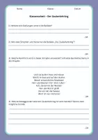 Vorschau - Klassenarbeiten - Der Zauberlehrling: Klassenarbeit, Balladen, Klasse 7/8 - Deckblatt