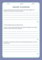 Vorschau - Klassenarbeiten - Der Zauberlehrling: Klassenarbeit, Balladen, Klasse 7/8 - Seite 1