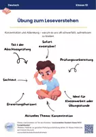 Vorschau - Arbeitsblätter - Leseverstehen Deutsch Klasse 9/10 – Komplettpaket | Realschule BW | mit Lösungen - Seite 1