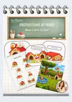 Vorschau - Arbeitsblätter - Prepositions of Place Komplettpaket mit Dotty The Dog - Seite 1