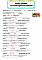 Vorschau - Arbeitsblätter - simple present positive and negative statements - Seite 3