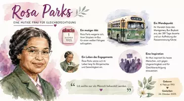 Vorschau - Arbeitsblätter - Lernposter + Arbeitsblatt "Rosa Parks" + Onlineübung & MP3 + Mindmap + Infografiken - Seite 2
