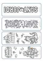 Vista previa - Manualidades / Dibujos para colorear - CAT - Punts de llibre de Sant Jordi - página 3